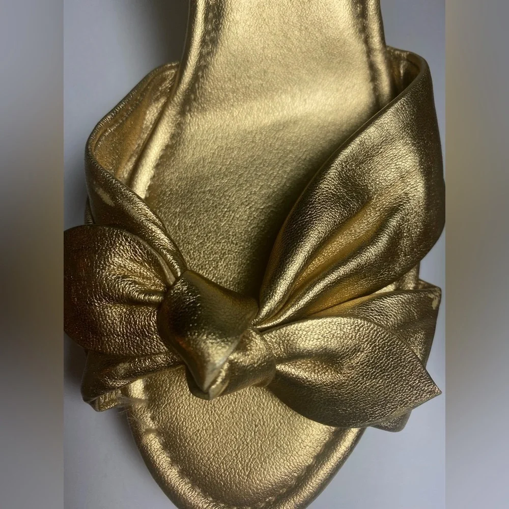 COACH Karan Gold Women's Wedge Sandals